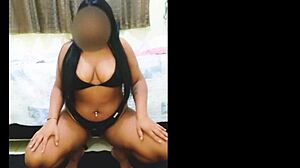 watch this beautiful latina in lingerie dance sensually and cum hard with toys