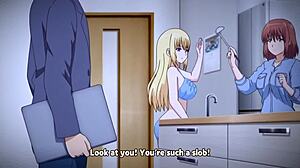 naughty girl caught banging stepfather in wild anime scene