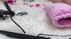 I Gave Her Amazing Body Oil Massage Then Fucked Her Pussy and Asshole with Glass Dildo So Hard She Loved It