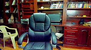 teen latina secretary masturbates with anal in office