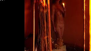 Haven of hoarder Elton-village features me in magic mirror at country ranch.