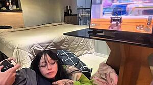 Perfect Blowjob While Playing Call of Duty 3 Ft. Amberzinha