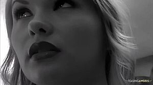 Intense encounter leaves adorable blonde moaning from deepthroat riding and tattooed small tits action with cum in mouth