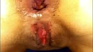 a big blast in her tight little ass