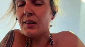 training in tiny bikini at beach gym, got so wet with desire dripping down legs