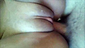 Penetrating her shaved pussy in amateur homemade POV action!