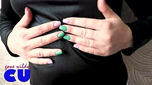 Crossdresser flaunts big ass in see-through outfit with butt plug. What a daring display!