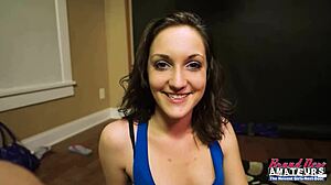 Curvy Vicky Swallows Warm Sperm After Deepthroat Blow and Doggystyle Facial