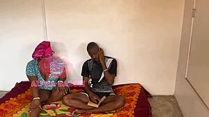 Sex-Starved Mummy Seduced Step Son in Missionary Position