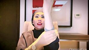 Nurse Uses Medical Gloves In ASMR