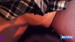 fuck my friend my cock inside her shaved pussy with final cumshot and gaping jizz??