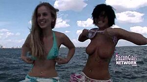 Caught Flashing Tits Outdoors On University Campus In Public