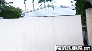 Kelsi Monroe, glamorous pawg, bangs camera guy Brick Danger in public pickup