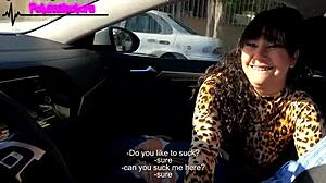 Nueva PUTITA arrives for FIRST TIME casting interview outdoors