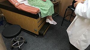 Scarlett Johnson as medical tit consultant part one left one