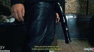 Femdom Breaks Ass with Dildo!