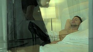 beautiful molly manson rides a stiff cock in stockings