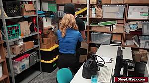 shoplifter guy bangs blonde lp pussy in pov hardcore oral