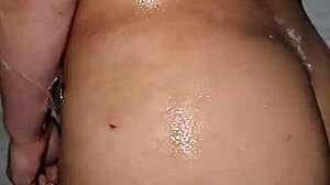 Whoa, this Brazilian Latina teen 18+ milf gets monster cock assfucking in the shower with wild masturbation vibes! 🚿🍑