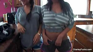 Asa Butt Plugs Charley Chase In Lesbian Anal Scene