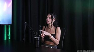 i watch debora andrade in sheer red lingerie