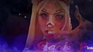 Sexy zombie nurse is back from halloween party, excited and thirsty for cum in pov 😈