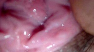 Pretty Girl With Wet Shaved Pussy Reaches Intense Orgasm