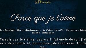 french solo female expressing love sensually