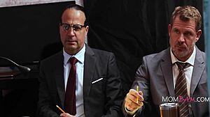 powerful nympho milf fucks cops during interrogation with petite blonde hardcore group action in police setting