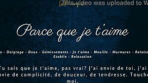 french solo female expressing love sensually