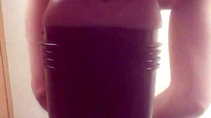 Gazzadomm Fucks European Homemade Fleshlight Toy as Daddy