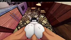 Wife made me a meal so I gave her my big cock