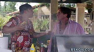 busty milf’s feet worshipped before deep throat pounding