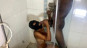 Monster Bbc Fucks Her In Shower Deepthroat