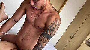 Sharing Room With Stepbrother - We Masturbate Together