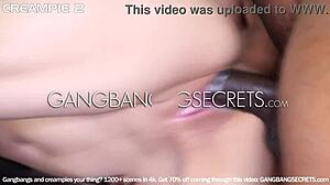 Bros Gangbang Babe for Creampie Fun