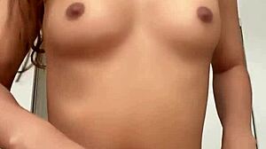 Sexy petite latina babe masturbates solo, eager for big black cock.