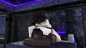 uh cute robloxian slut gets deepthroat blowjob and anal riding in condo whore sex