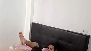 Hidden camera catches real sex with stepsister, skinny latina in deepthroat action