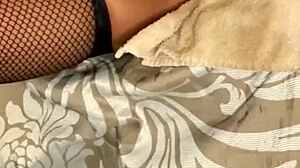 nasty squirting nympho barbie charlie plays with pink pussy using black dildo toys 💦