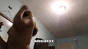 Bebelexxx Footjob Turns into Hard Doggystyle with Cum Inside Pussy