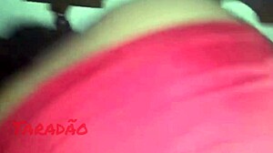 Whore taking cum in asshole with choking?