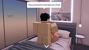 Horny Roblox slut begs for public condo hookup session