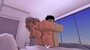 Horny Roblox slut begs for public condo hookup session