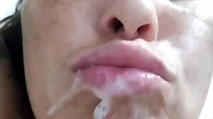 Husband Pounds Pussy Hard with Tit Cumshot