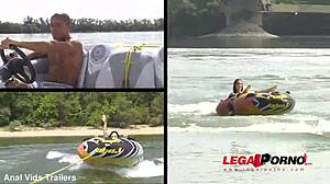 Slim stunner Lilu Moon can't get enough of the muscle man's hard veiny cock