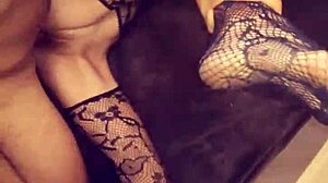 Amateur couple films their home activities