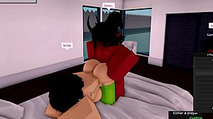 DEMON FUCKS ROBLOX HOE while girlfriend WATCHES