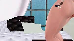 The naughty blonde teases her hot half-brother relentlessly.