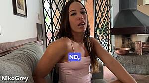 You won't believe how this big-ass Brazilian babe swallows deep in pov casting